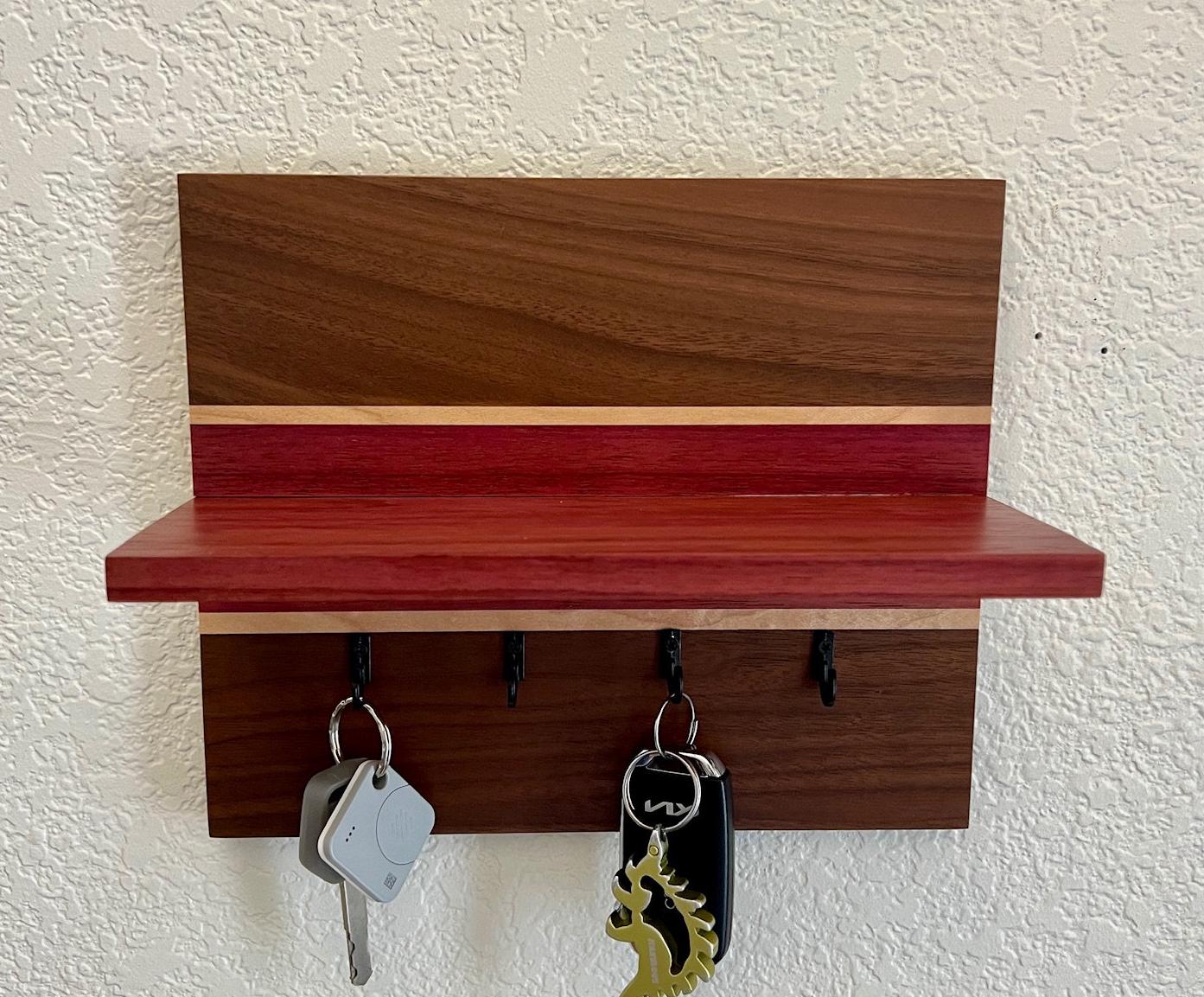 Walnut, Maple, Purpleheart